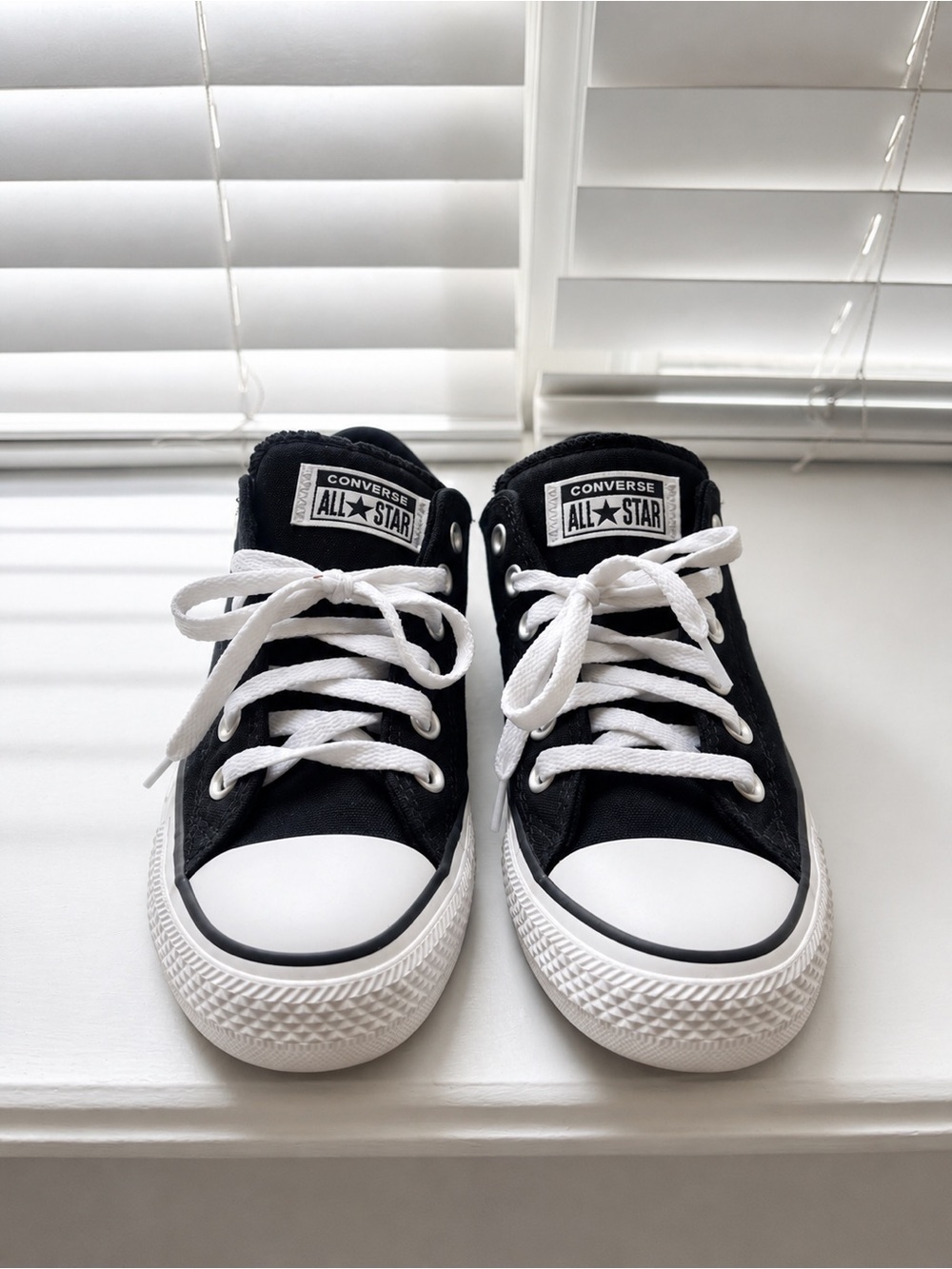 Converse Black and White Low-Top Sneakers